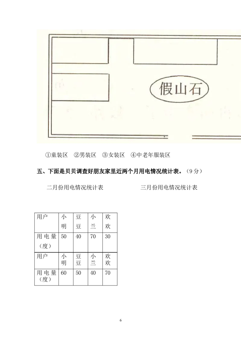 新人教版小学三年级下册数学期末考试题(5)_小学1-6年级全部试卷_数学_三年级_3-8-4、小学三年级数学下册_3-8-4-2、练习题、作业、试题、试卷_人教版_期末测试卷