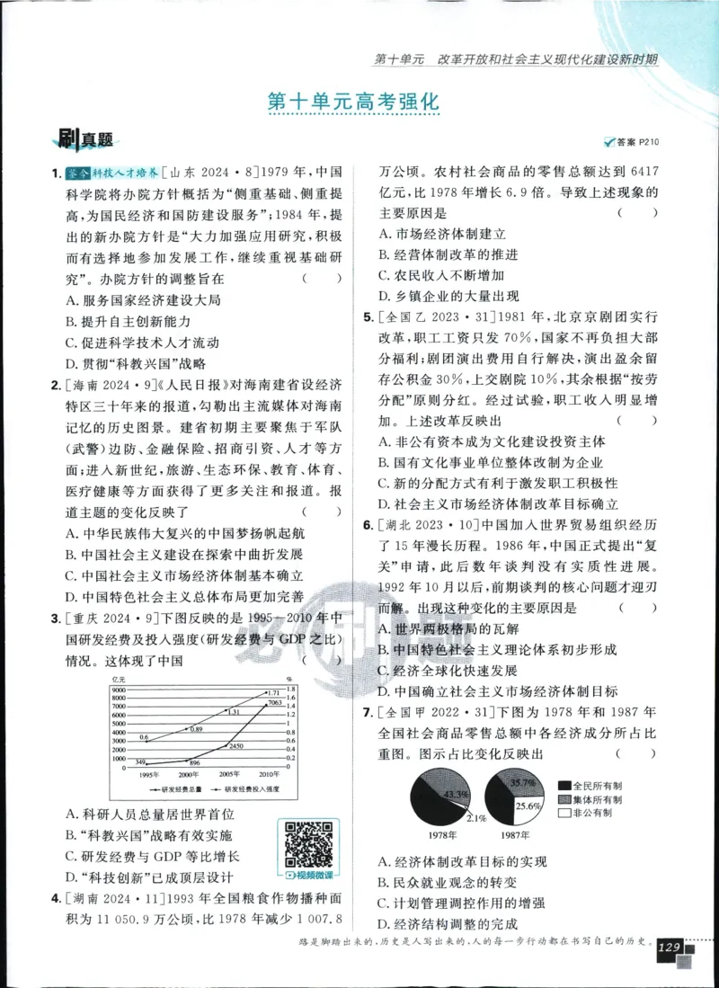 高中必刷题历史必修上人教答案狂k都在里面了_历史_2026高中必刷题历史必修上RJ