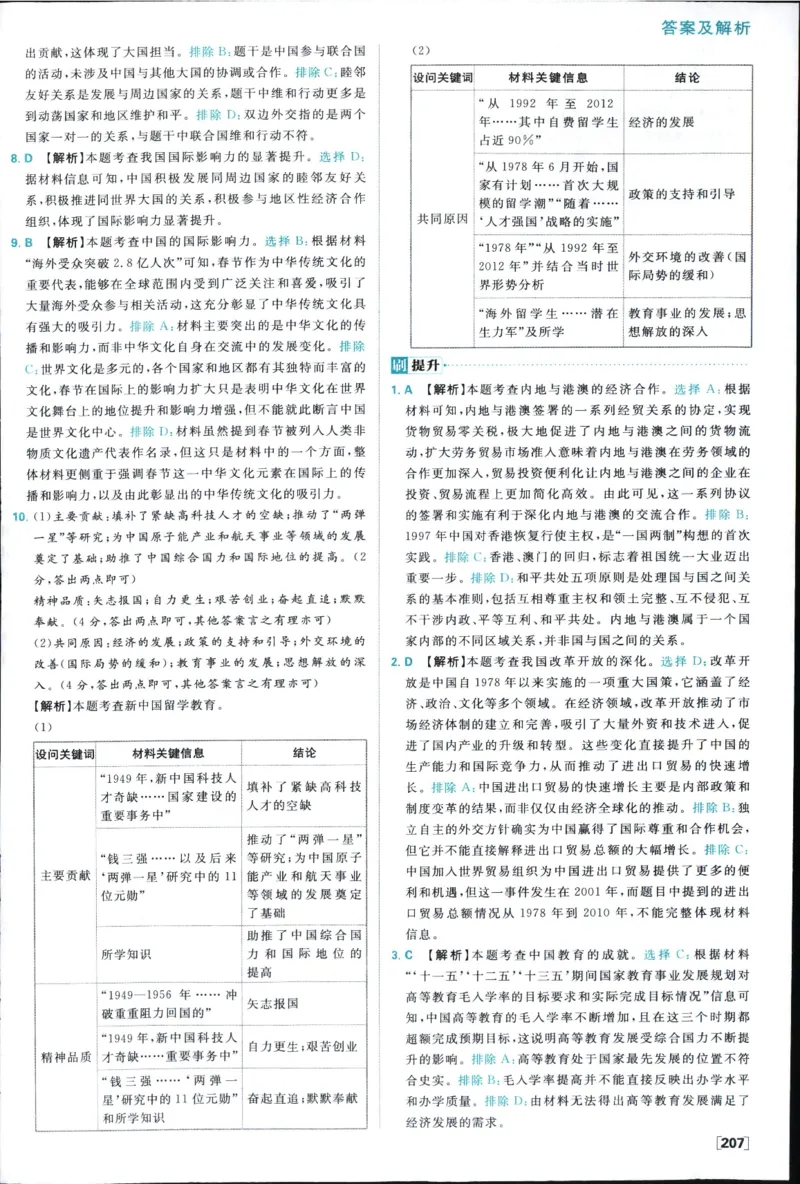 高中必刷题历史必修上人教答案狂k都在里面了_历史_2026高中必刷题历史必修上RJ