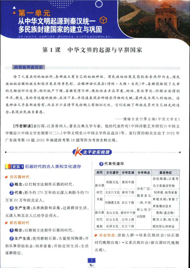 高中必刷题历史必修上人教答案狂k都在里面了_历史_2026高中必刷题历史必修上RJ