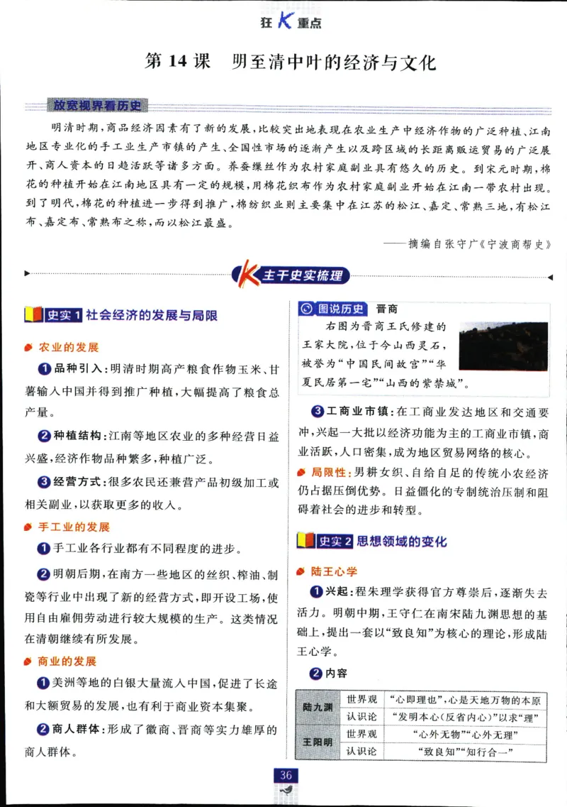 高中必刷题历史必修上人教答案狂k都在里面了_历史_2026高中必刷题历史必修上RJ