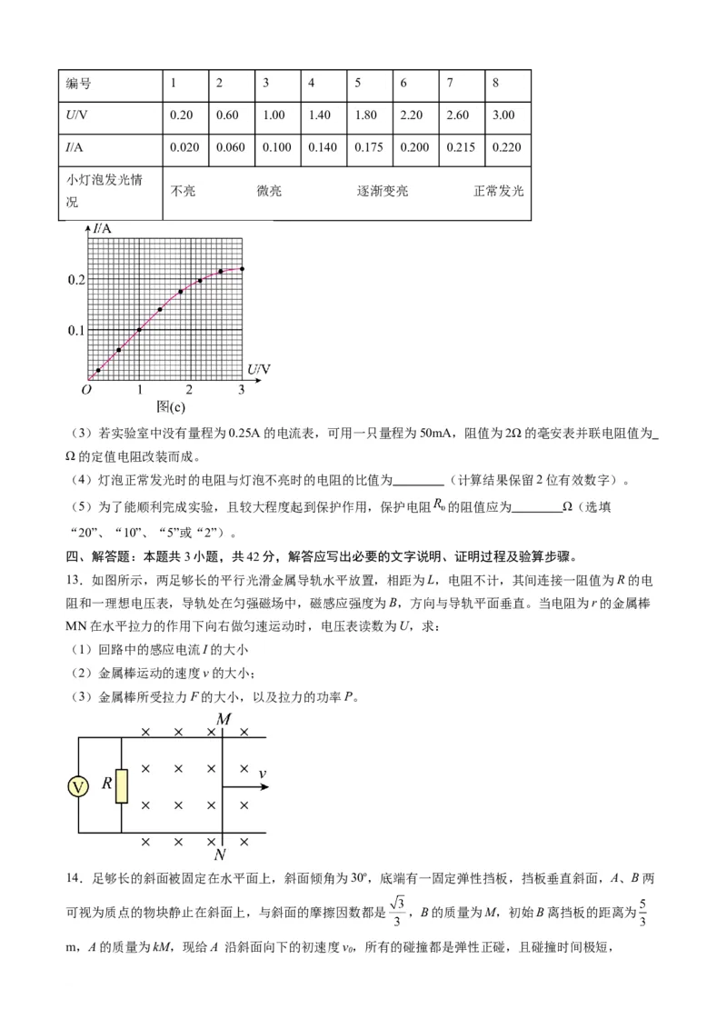 高三物理开学摸底考（甘肃、贵州专用）（考试版）_2024年4月_其他_2023-2024学年高三下学期开学摸底考试卷_2023-2024学年高三物理下学期开学摸底考试卷
