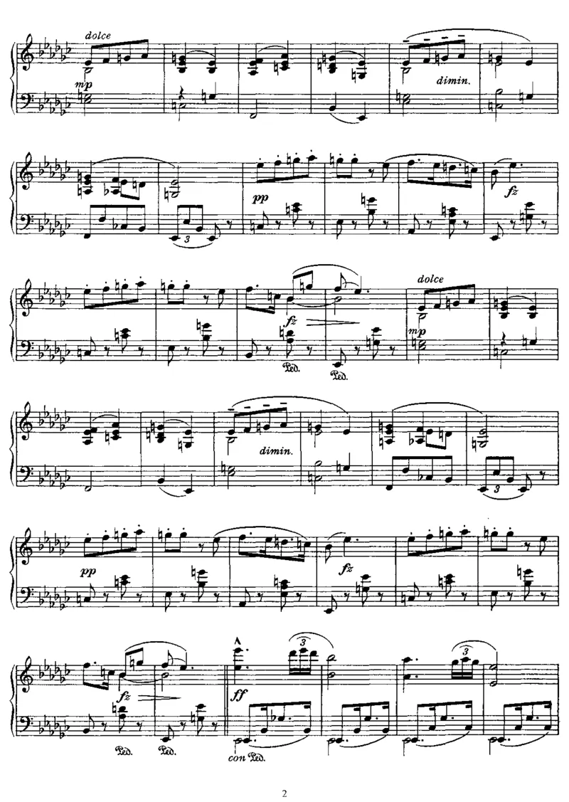 幽默曲集8Humoresques,Op101_一万首著名钢琴曲谱哈农贝多芬合集视频教学电子版高清无水印可打印_1古典钢琴知名音乐家谱_德沃夏克钢琴谱全集