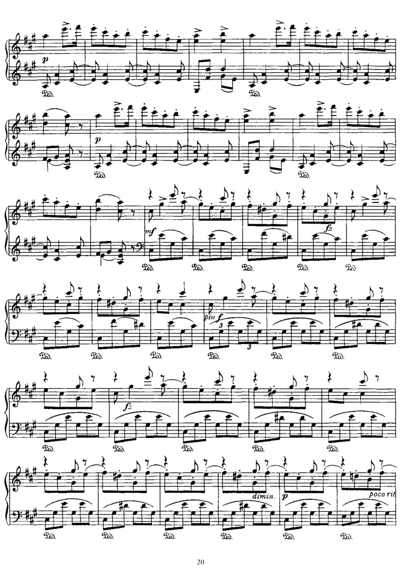 幽默曲集8Humoresques,Op101_一万首著名钢琴曲谱哈农贝多芬合集视频教学电子版高清无水印可打印_1古典钢琴知名音乐家谱_德沃夏克钢琴谱全集