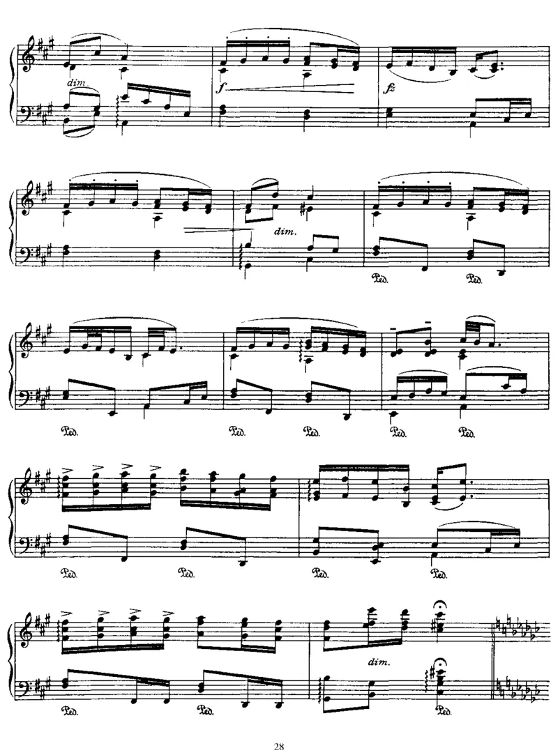 幽默曲集8Humoresques,Op101_一万首著名钢琴曲谱哈农贝多芬合集视频教学电子版高清无水印可打印_1古典钢琴知名音乐家谱_德沃夏克钢琴谱全集