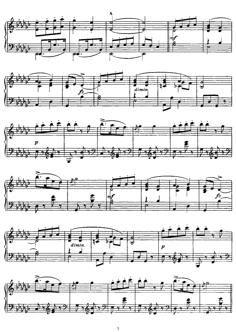 幽默曲集8Humoresques,Op101_一万首著名钢琴曲谱哈农贝多芬合集视频教学电子版高清无水印可打印_1古典钢琴知名音乐家谱_德沃夏克钢琴谱全集