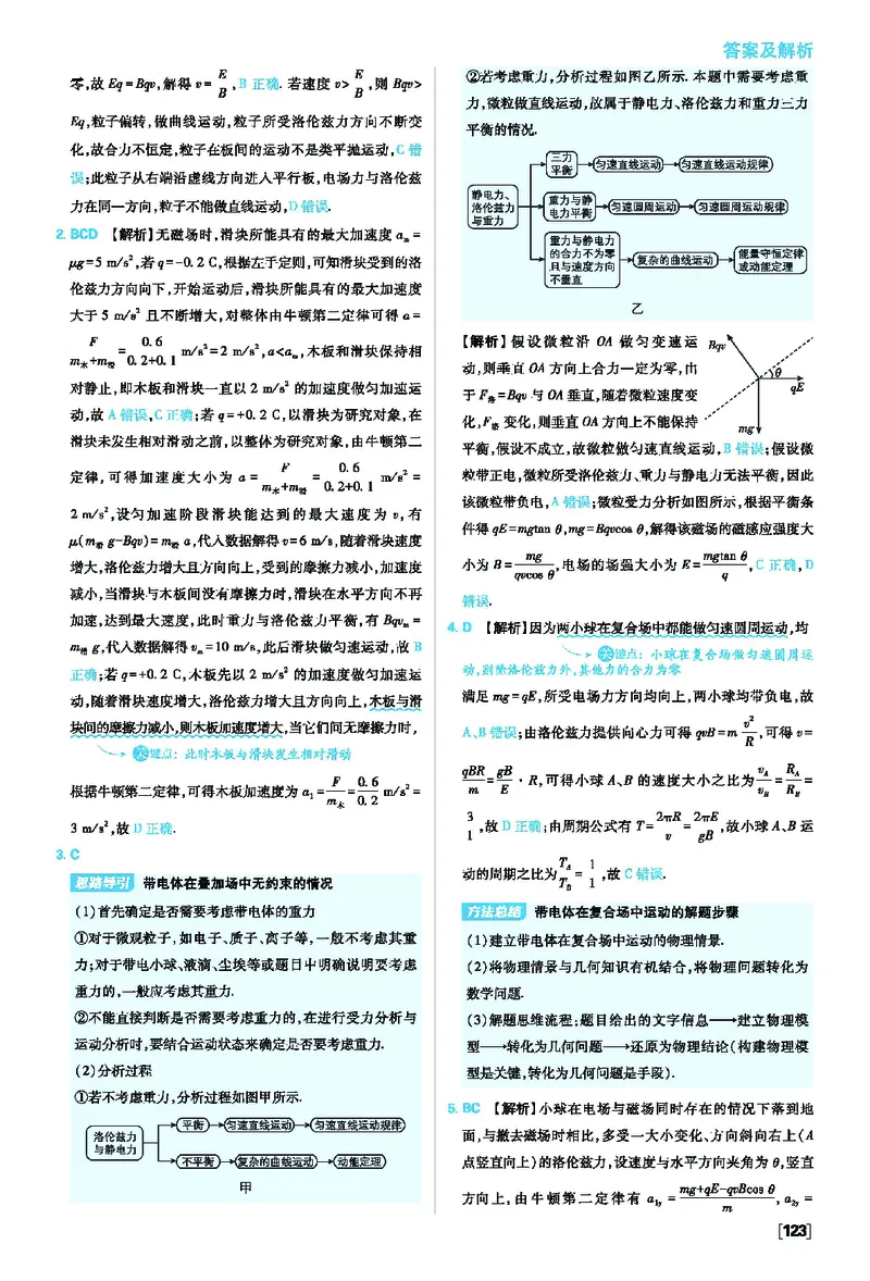 第一章安培力与洛伦兹力_2026版高中必刷题_物理_2026版高中必刷题物理人教版_2026版高中必刷题物理选修二人教版_2025秋高中必刷题物理选择性必修第二册RJ_图书答案
