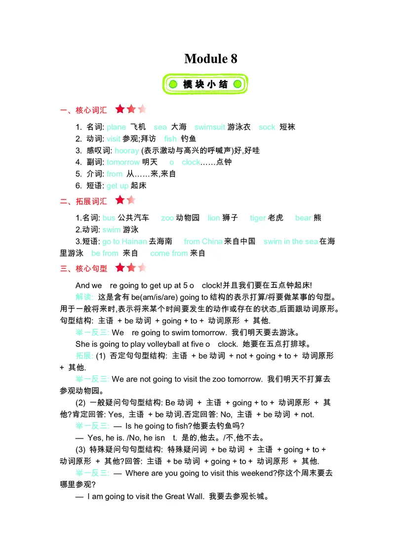 四年级上册英语外研三起点知识要点_小学1-6年级全部试卷_英语_四年级_3-9-5、小学四年级英语上册_3-9-5-1、复习、知识点、归纳汇总_外研版三起点