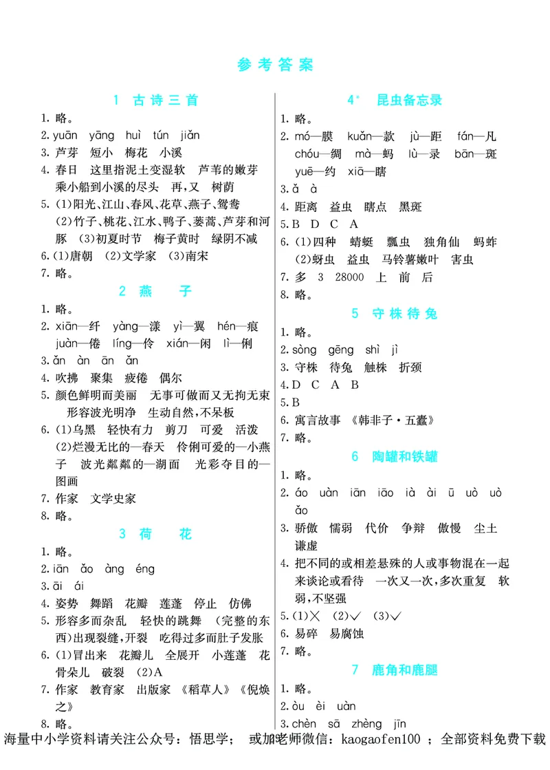 小学三年级下册-部编版语文语文全册预习卡_小学1-6年级全部试卷_语文_三年级_3-8-2、小学三年级语文下册_3-8-2-1、学习资料、复习、知识点、归纳汇总_部编版