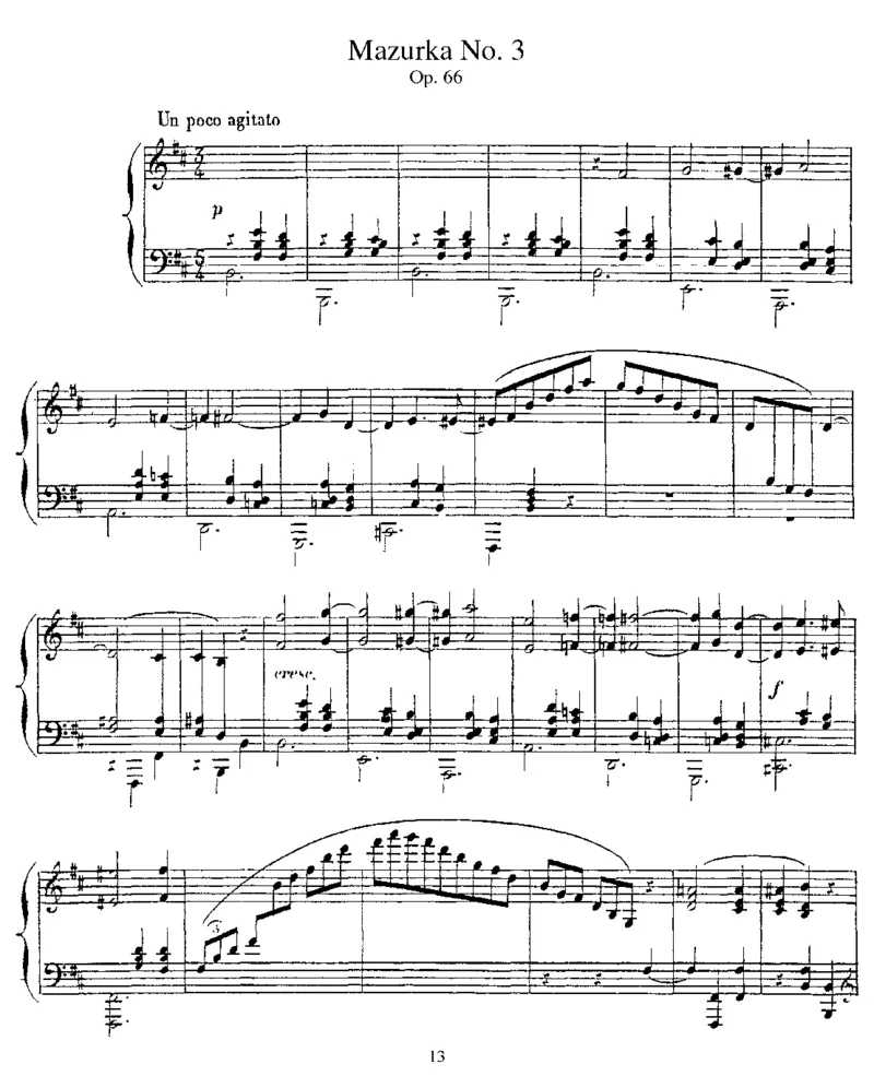 玛祖卡3Mazurkas,Op21,24,66_一万首著名钢琴曲谱哈农贝多芬合集视频教学电子版高清无水印可打印_1古典钢琴知名音乐家谱_圣桑钢琴谱全集