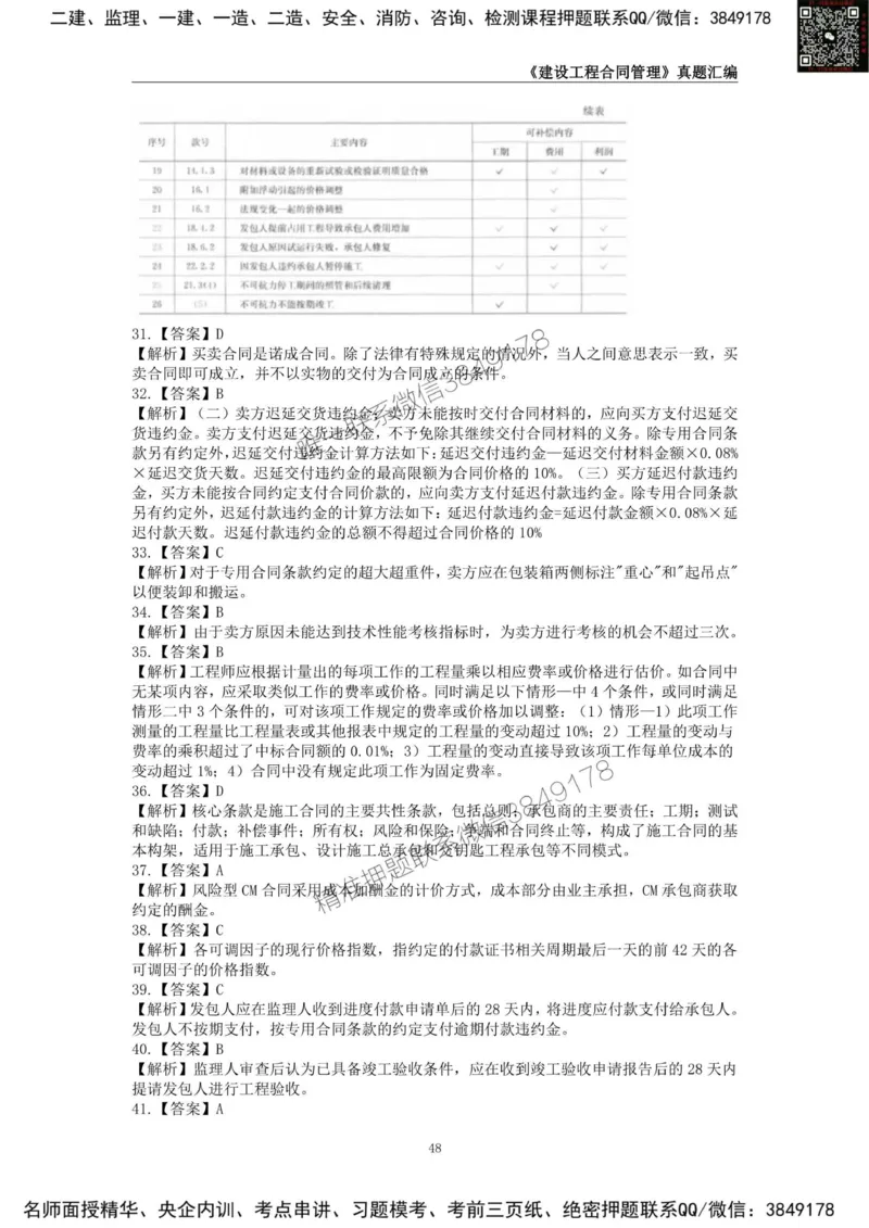 监理工程师《建设工程合同管理》真题汇编（2022~2024）_监理工程师_2025监理工程师_2025年监理工程师SVIP_2025年监理合同管理SVIP_01-精华文档✿电子教材✿历年真题