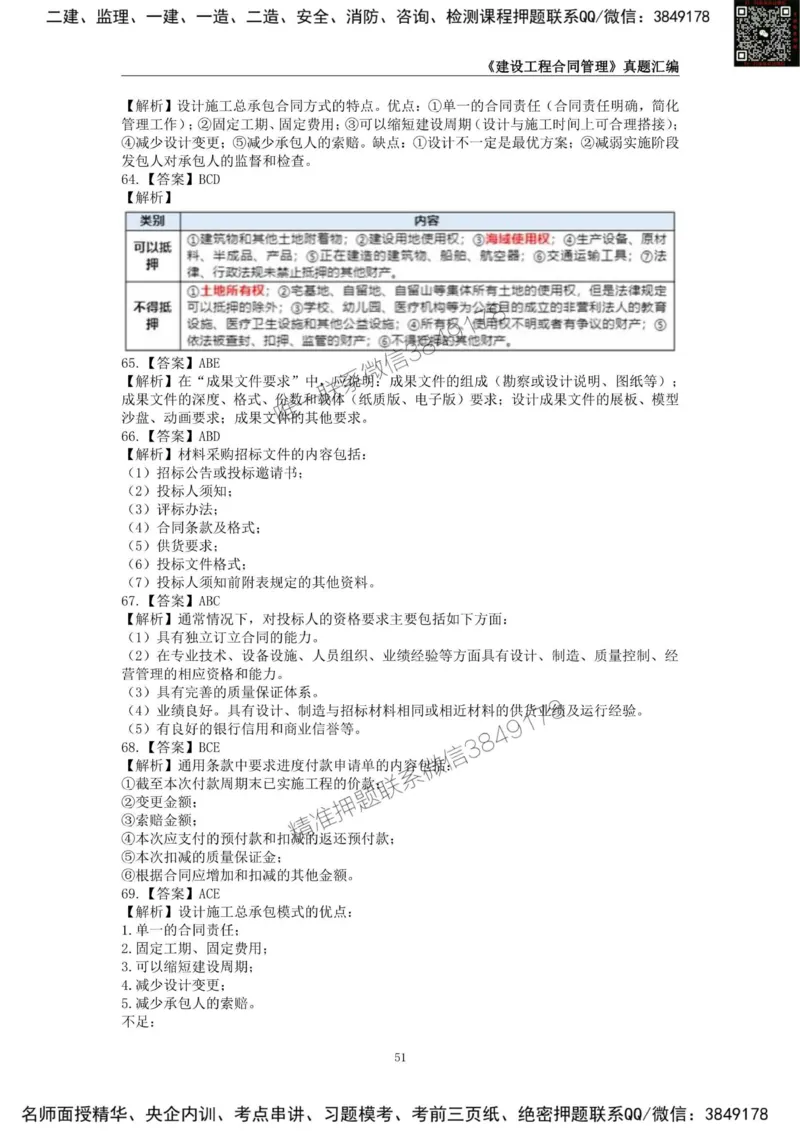监理工程师《建设工程合同管理》真题汇编（2022~2024）_监理工程师_2025监理工程师_2025年监理工程师SVIP_2025年监理合同管理SVIP_01-精华文档✿电子教材✿历年真题