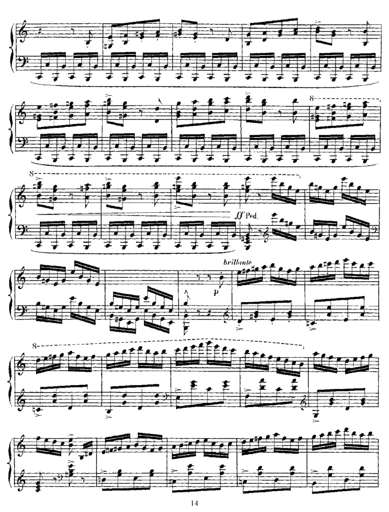 奥弗涅狂想曲,Op73_一万首著名钢琴曲谱哈农贝多芬合集视频教学电子版高清无水印可打印_1古典钢琴知名音乐家谱_圣桑钢琴谱全集