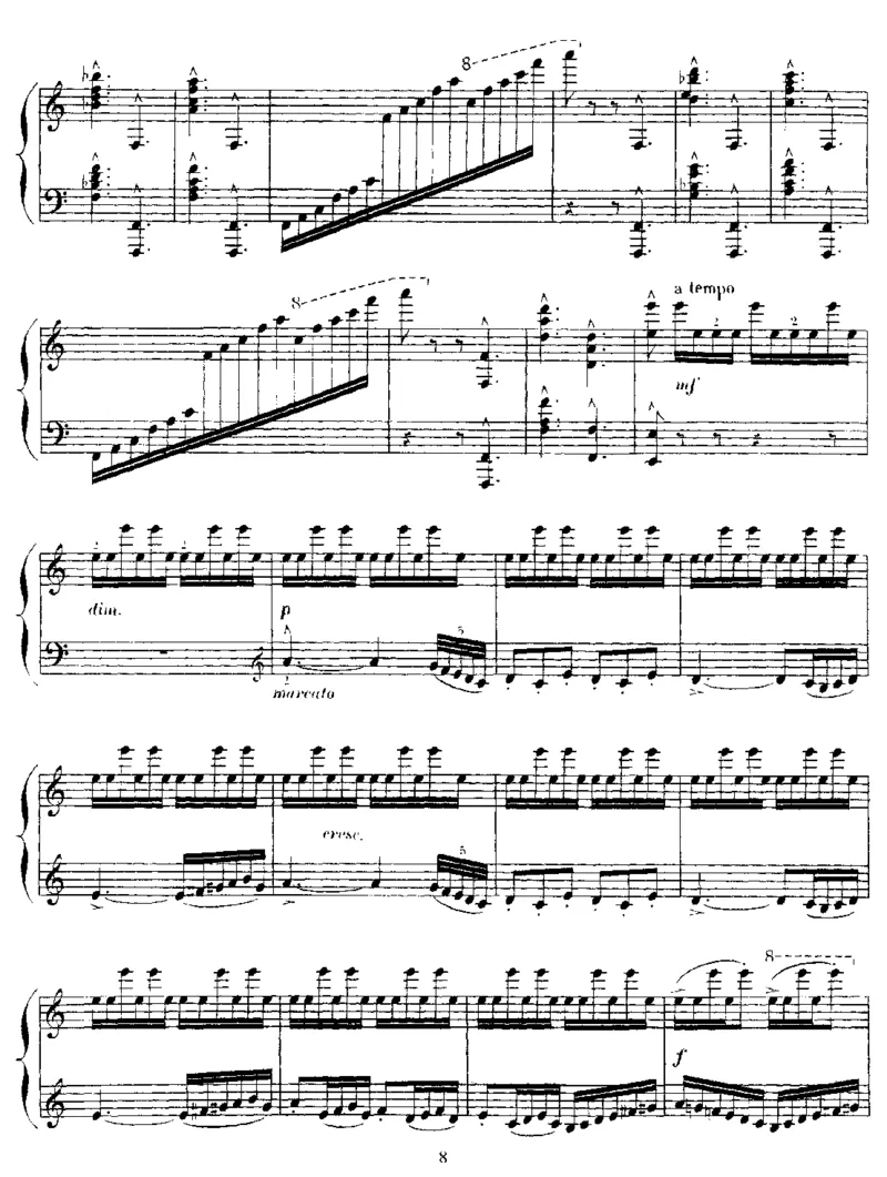 奥弗涅狂想曲,Op73_一万首著名钢琴曲谱哈农贝多芬合集视频教学电子版高清无水印可打印_1古典钢琴知名音乐家谱_圣桑钢琴谱全集