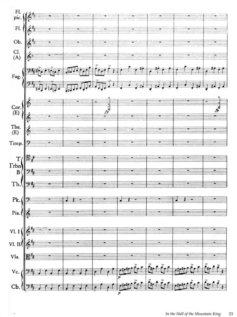 格里格培尔&middot;金特组曲No.1_Op.46总谱_一万首著名钢琴曲谱哈农贝多芬合集视频教学电子版高清无水印可打印_08名曲总谱合集