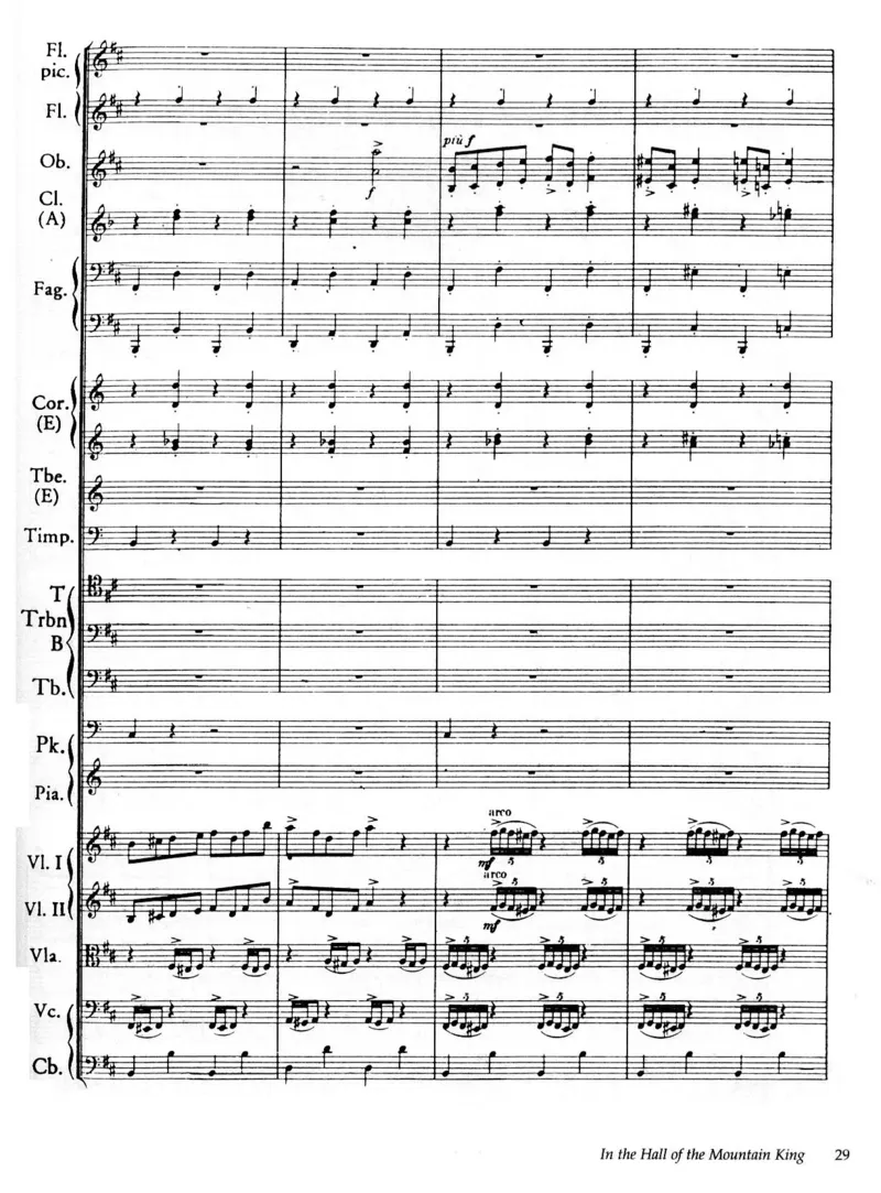 格里格培尔&middot;金特组曲No.1_Op.46总谱_一万首著名钢琴曲谱哈农贝多芬合集视频教学电子版高清无水印可打印_08名曲总谱合集