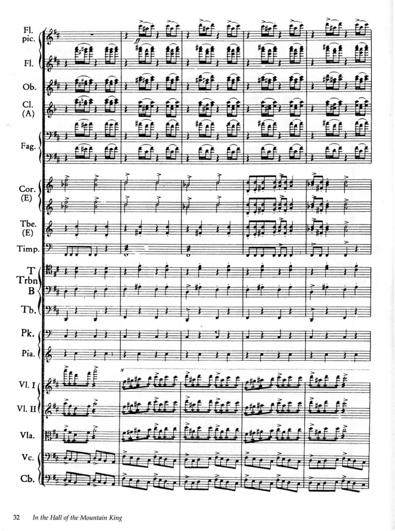 格里格培尔&middot;金特组曲No.1_Op.46总谱_一万首著名钢琴曲谱哈农贝多芬合集视频教学电子版高清无水印可打印_08名曲总谱合集