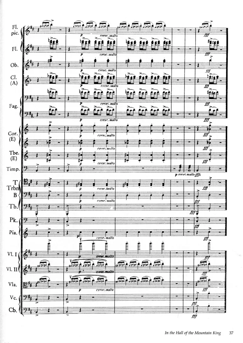 格里格培尔&middot;金特组曲No.1_Op.46总谱_一万首著名钢琴曲谱哈农贝多芬合集视频教学电子版高清无水印可打印_08名曲总谱合集