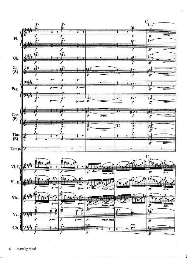 格里格培尔&middot;金特组曲No.1_Op.46总谱_一万首著名钢琴曲谱哈农贝多芬合集视频教学电子版高清无水印可打印_08名曲总谱合集