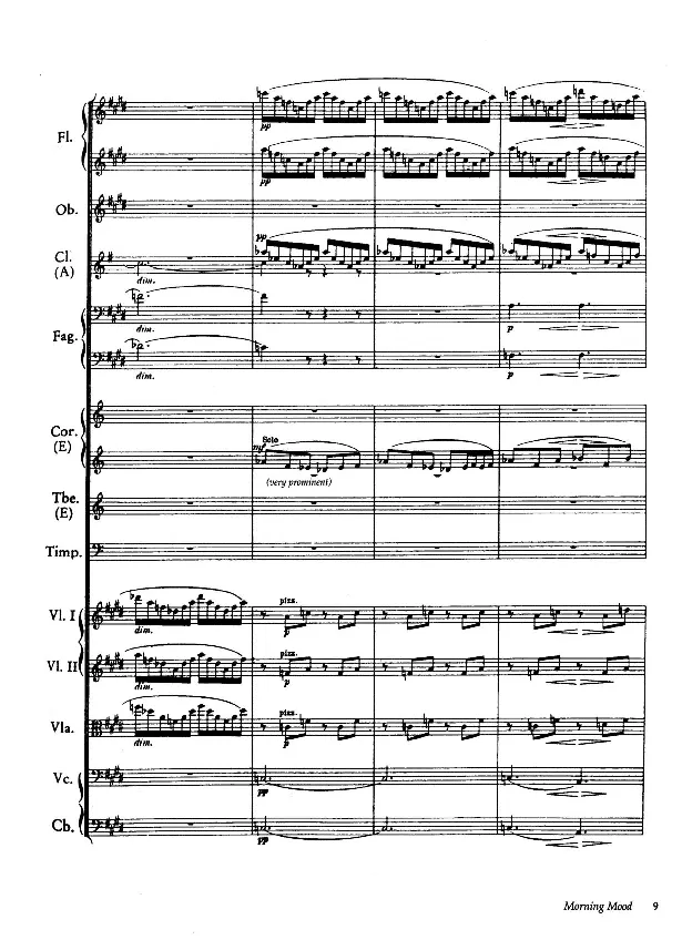 格里格培尔&middot;金特组曲No.1_Op.46总谱_一万首著名钢琴曲谱哈农贝多芬合集视频教学电子版高清无水印可打印_08名曲总谱合集