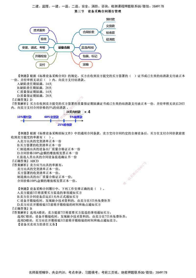 第02讲　建设工程材料设备采购合同管理（二）_监理工程师_2025监理工程师_2025年监理工程师SVIP_2025年监理合同管理SVIP_03-习题精析✿实战特训✿模考通关