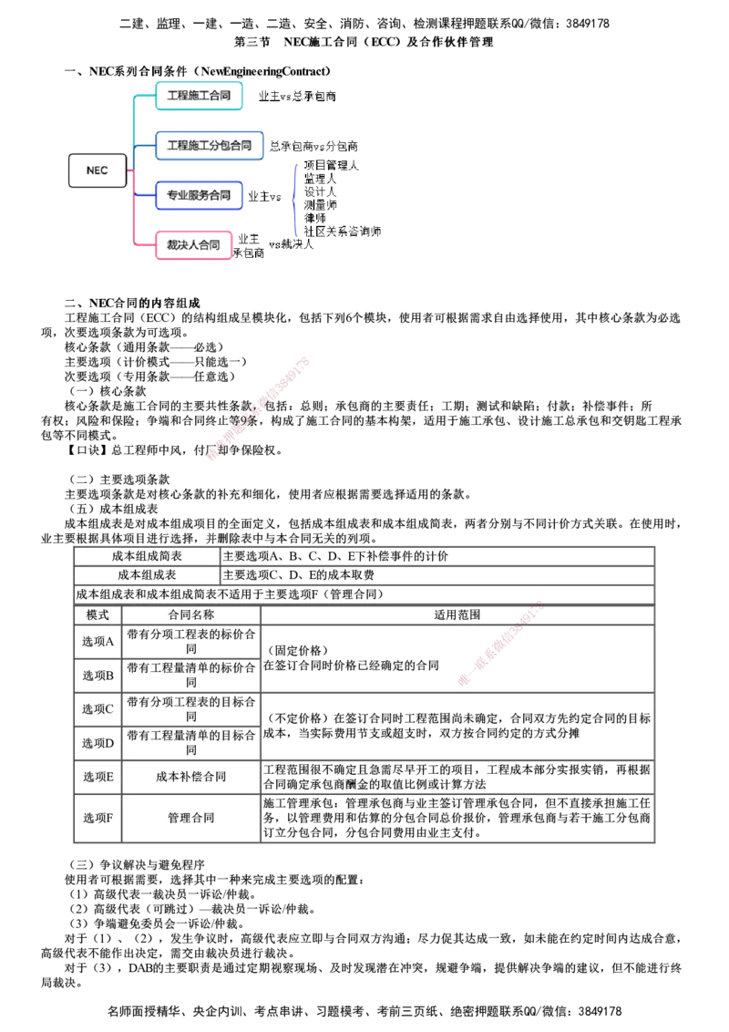 第04讲　NEC施工合同（ECC）、AIA系列合同_监理工程师_2025监理工程师_2025年监理工程师SVIP_2025年监理合同管理SVIP_02-基础精讲✿高端面授✿深度强化