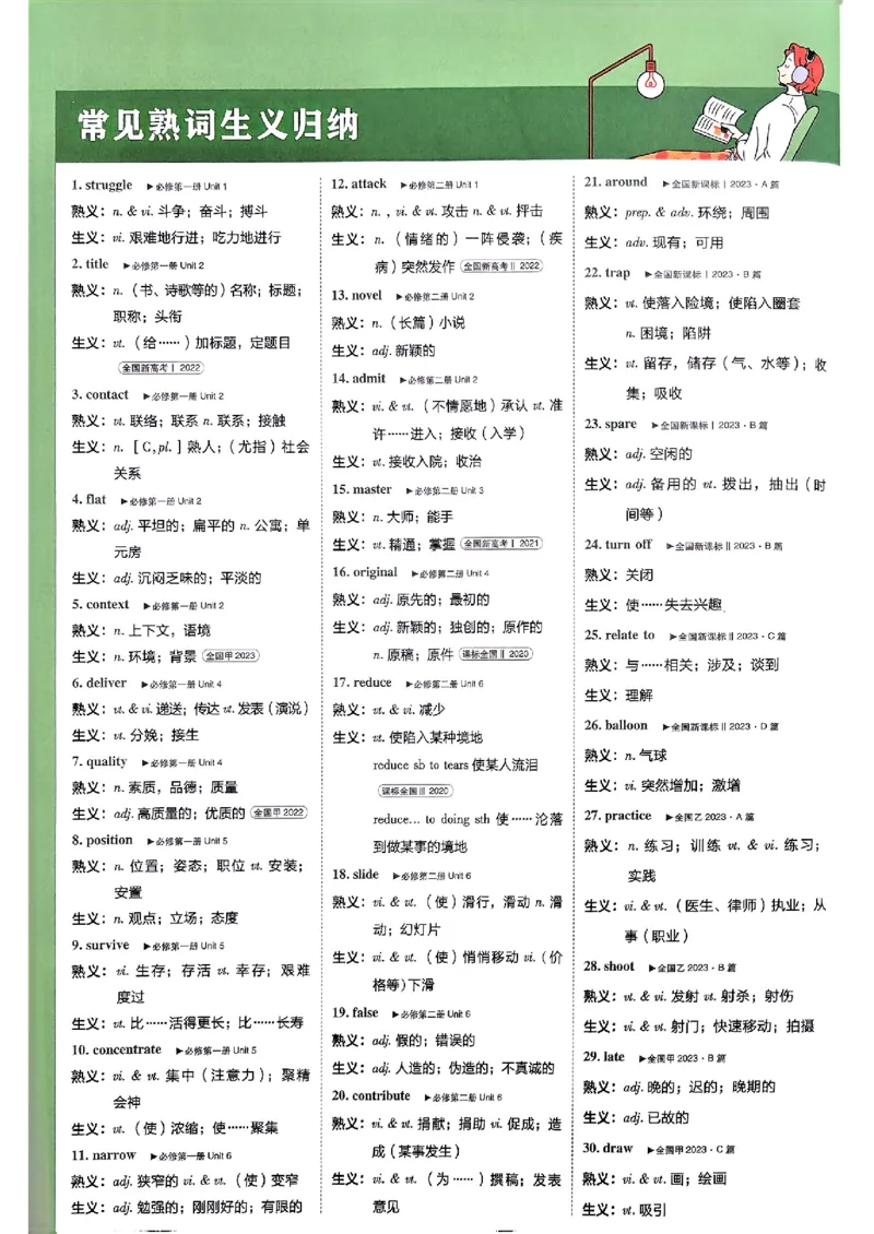 2026高一上必刷题狂K重点_2026版高中必刷题_英语_2026版高中必刷题英语《外研》_2026版高中必刷题必修一二合订版外研