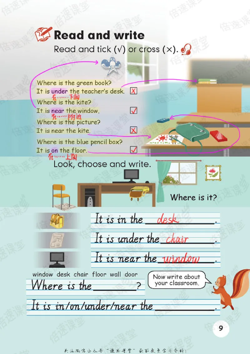 四年级上册英语人教PEP版课堂笔记_小学1-6年级全部试卷_英语_四年级_3-9-5、小学四年级英语上册_3-9-5-1、复习、知识点、归纳汇总_人教PEP版