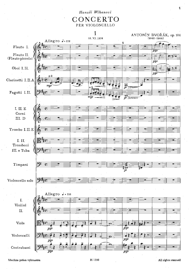 德沃夏克大提琴协奏曲Op.104总谱_一万首著名钢琴曲谱哈农贝多芬合集视频教学电子版高清无水印可打印_08名曲总谱合集