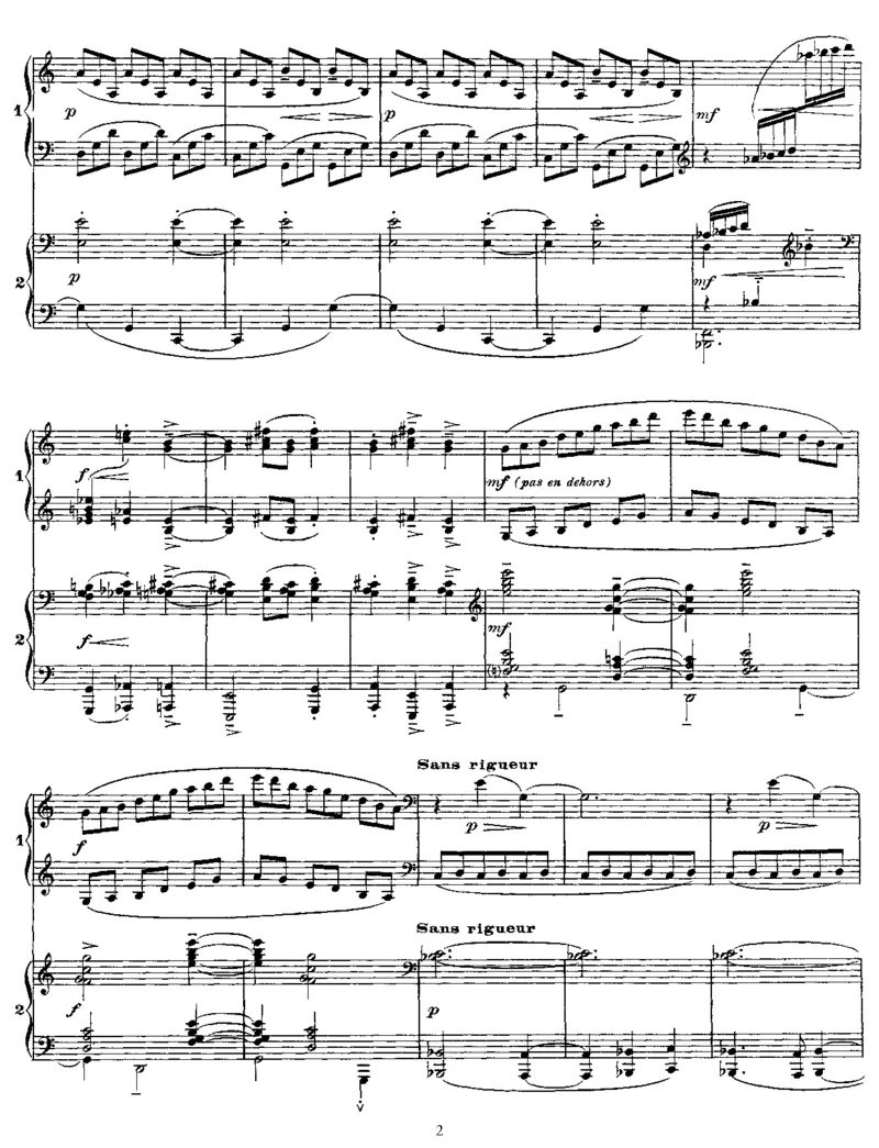 白与黑_一万首著名钢琴曲谱哈农贝多芬合集视频教学电子版高清无水印可打印_1古典钢琴知名音乐家谱_德彪西钢琴谱全集