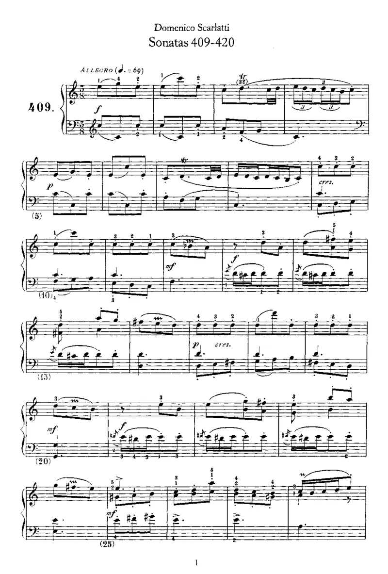 斯卡拉蒂钢琴奏鸣曲全集500首第409-420首ScarlattiSonatas钢琴谱_一万首著名钢琴曲谱哈农贝多芬合集视频教学电子版高清无水印可打印_1古典钢琴知名音乐家谱_斯卡拉蒂钢琴谱全集