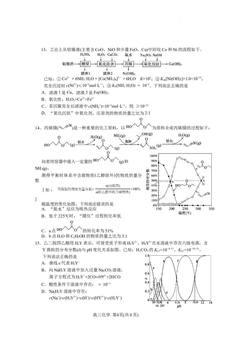 （教研室提供）2024届山东省德州市高考二模化学试题_2024年5月_01按日期_16号_2024届山东省烟台市德州市高三下学期二模考试_2024届山东省烟台市德州市高三下学期二模考试化学试题