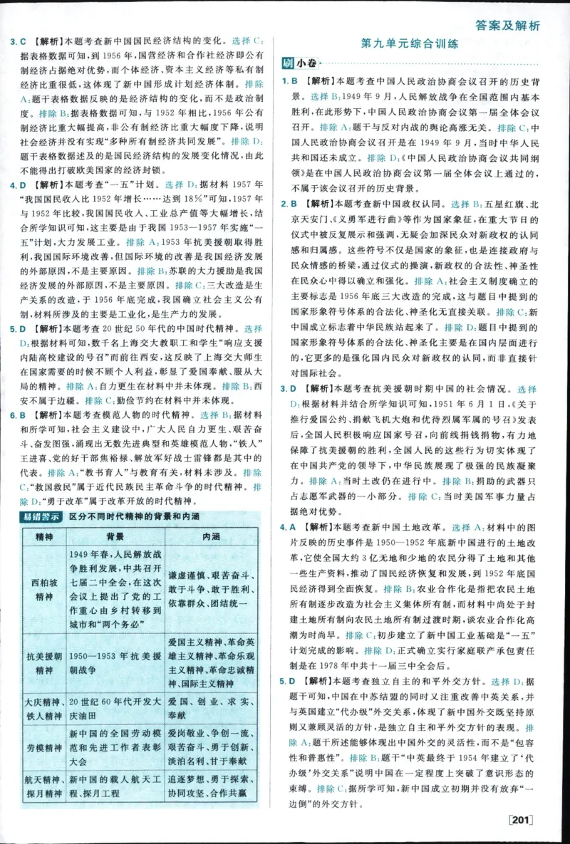 答案_历史_2026高中必刷题历史必修上RJ