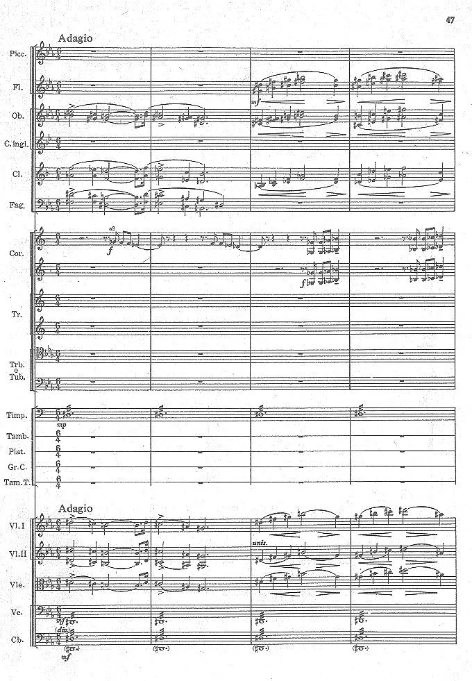 瞿维_交响诗《人民英雄纪念碑》总谱_一万首著名钢琴曲谱哈农贝多芬合集视频教学电子版高清无水印可打印_08名曲总谱合集