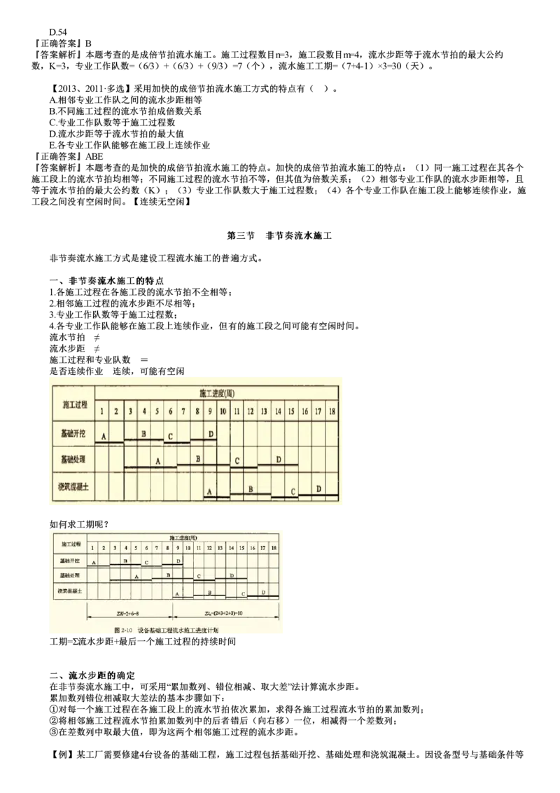 第02讲　有节奏流水施工、非节奏流水施工_监理工程师_2025监理工程师_2025年监理工程师SVIP_2025年监理土建控制SVIP_02-基础精讲✿高端面授✿深度强化_第二章　流水施工原理