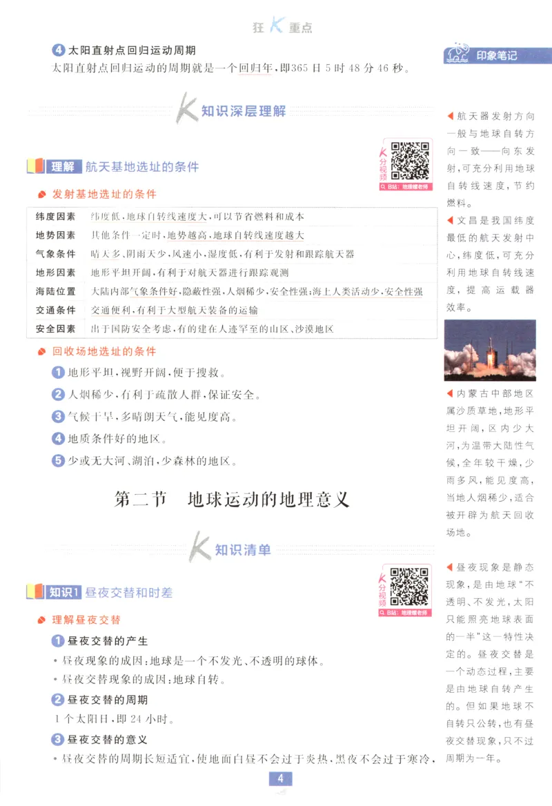 狂K重点_地理_2026版高中必刷题地理《人教》_2026版高中必刷题地理选修1RJ