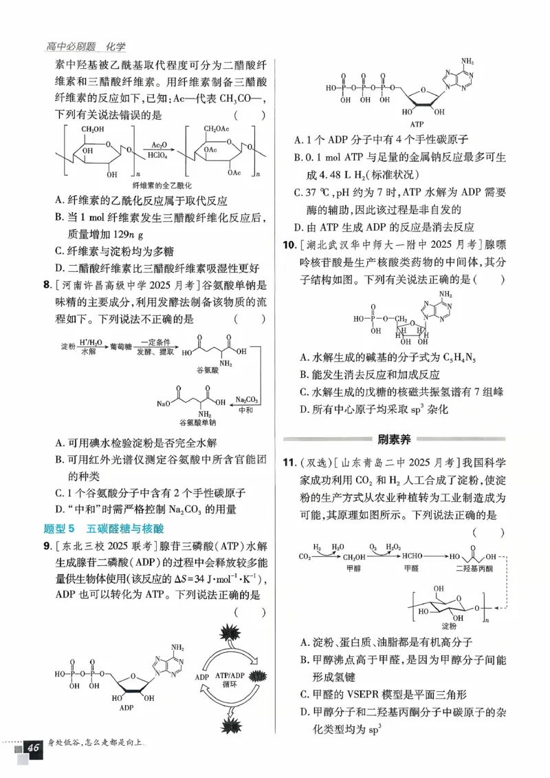 主书化学选修3_化学_2026版高中必刷题化学《鲁科》_26春化学-鲁科-选择性必修三