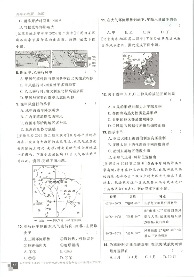 主书_地理_2026版高中必刷题地理《人教》_2026版高中必刷题地理选修1RJ