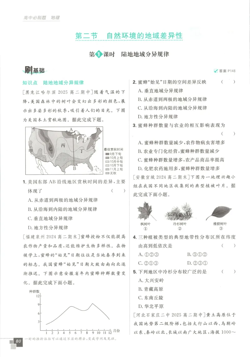 主书_地理_2026版高中必刷题地理《人教》_2026版高中必刷题地理选修1RJ