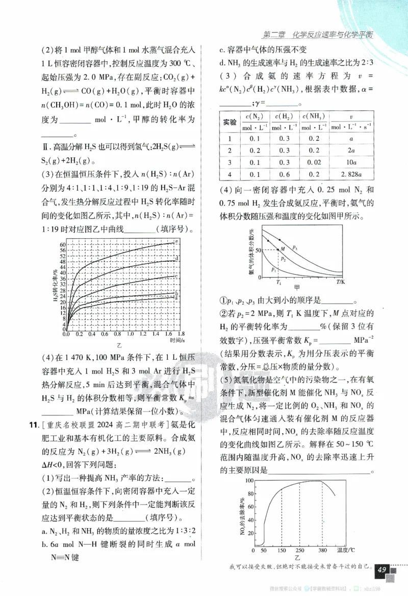 26版化学必刷题题目（选修一）_化学_2026版高中必刷题化学《人教》_2026版高中必刷题化学选修一（人教版）