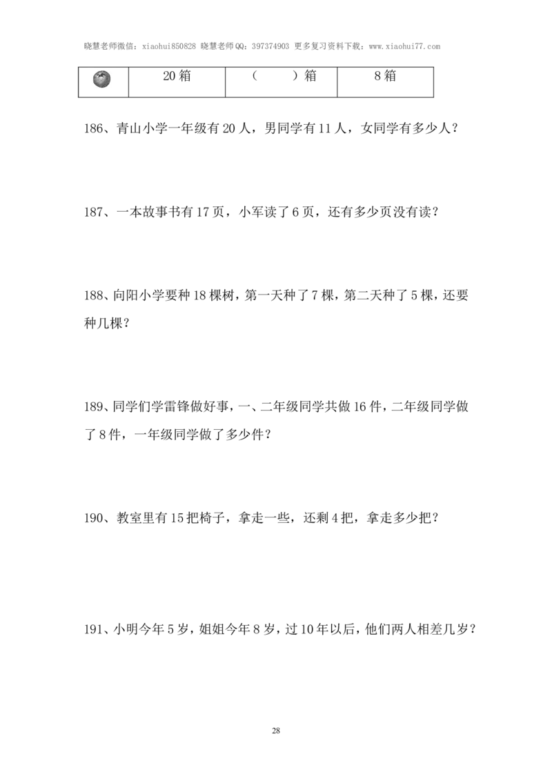 小学一年级上册-数学应用题练习题-(1)_小学1-6年级全部试卷_数学_一年级_3-6-3、小学一年级数学上册_3-6-3-2、练习题、作业、试题、试卷_通用