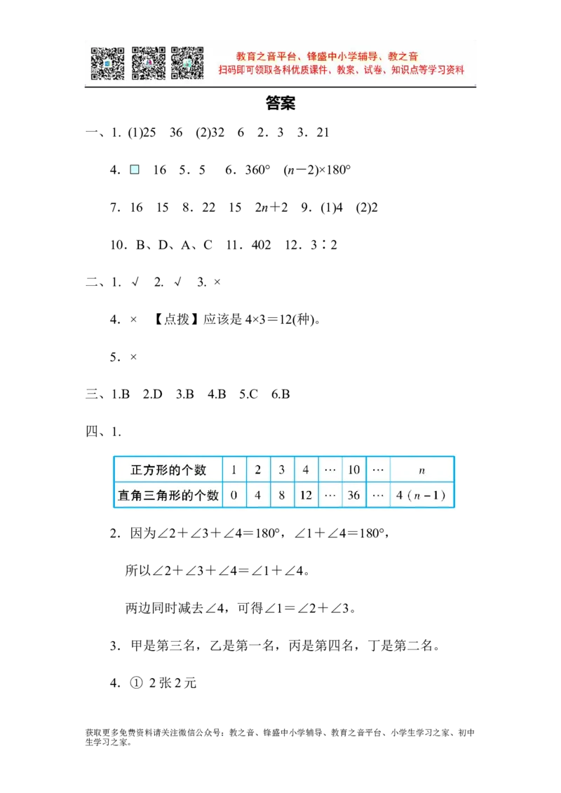 模块过关卷5数形思想_小学1-6年级全部试卷_数学_六年级_3-11-4、小学六年级数学下册_3-11-4-2、练习题、作业、试题、试卷_北师大版_专项练习