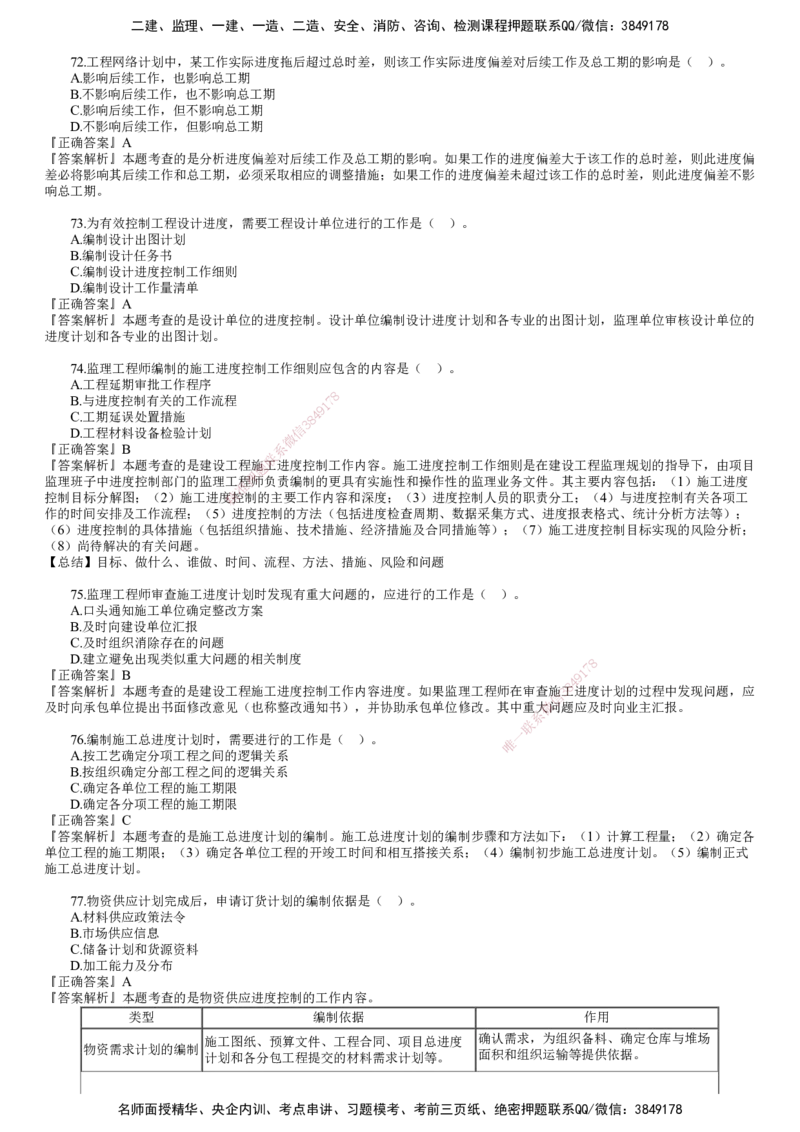 第02讲　2023年试题（二）_监理工程师_2025监理工程师_2025年监理工程师SVIP_2025年监理土建控制SVIP_03-习题精析✿实战特训✿模考通关_21-控制《真题解析班》李娜JG