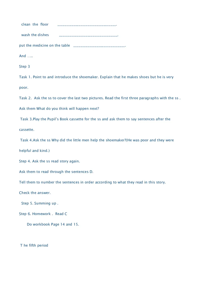 深圳版小学英语五年级下册全册教案_小学1-6年级全部试卷_英语_五年级_3-10-6、小学五年级英语下册_3-10-6-3、课件、讲义、教案