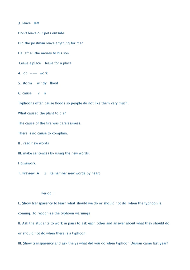 深圳版小学英语五年级下册全册教案_小学1-6年级全部试卷_英语_五年级_3-10-6、小学五年级英语下册_3-10-6-3、课件、讲义、教案