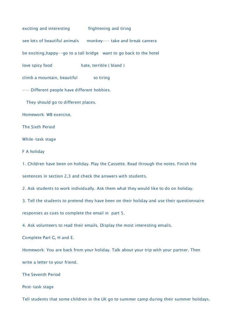 深圳版小学英语五年级下册全册教案_小学1-6年级全部试卷_英语_五年级_3-10-6、小学五年级英语下册_3-10-6-3、课件、讲义、教案