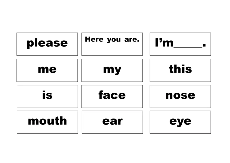 小学一年级英语学习-1AM1单词卡片_小学1-6年级全部试卷_英语_一年级_3-6-5、小学一年级英语上册_3-6-5-2、练习题、作业、试题、试卷