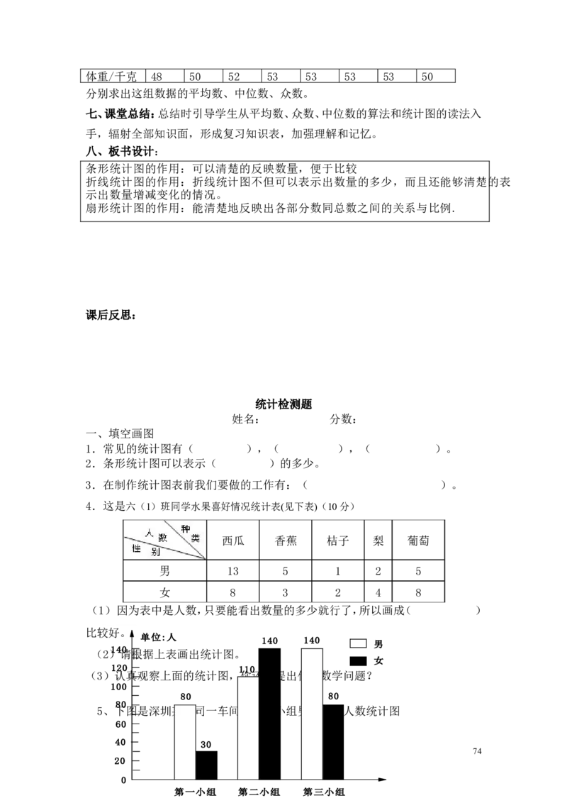 总复习_小学1-6年级全部试卷_数学_六年级_3-11-4、小学六年级数学下册_3-11-4-3、课件、讲义、教案_6年级下册-北师大数学全套备课资料_BS六年级数学下册教案2套_六数下（BS）--电子教案