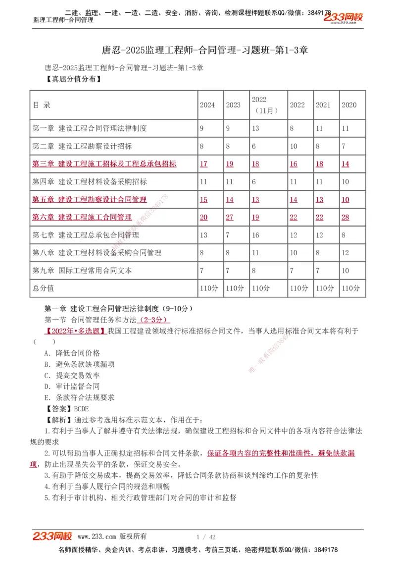 唐忍-2025监理工程师-合同管理-习题班-第1-3章_监理工程师_2025监理工程师_2025年监理工程师SVIP_2025年监理合同管理SVIP_03-习题精析✿实战特训✿模考通关_讲义