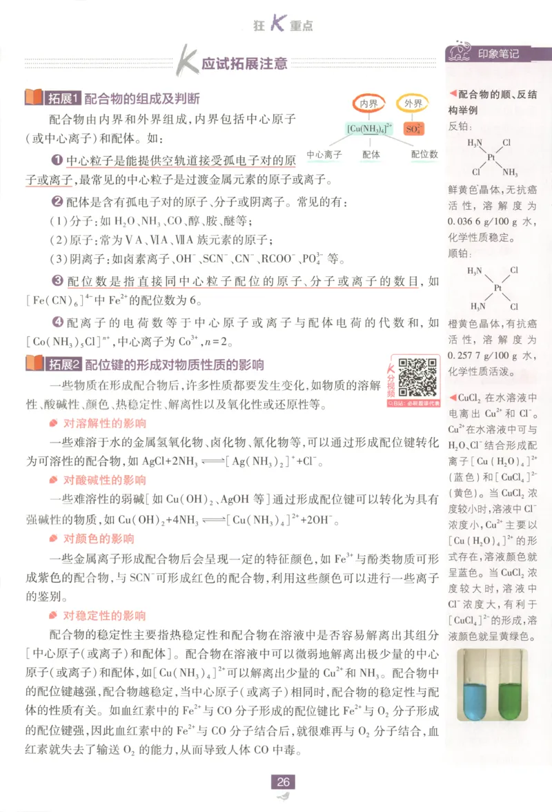 狂K重点_化学_2026版高中必刷题化学《鲁科》_高中必刷题化学选修2LK
